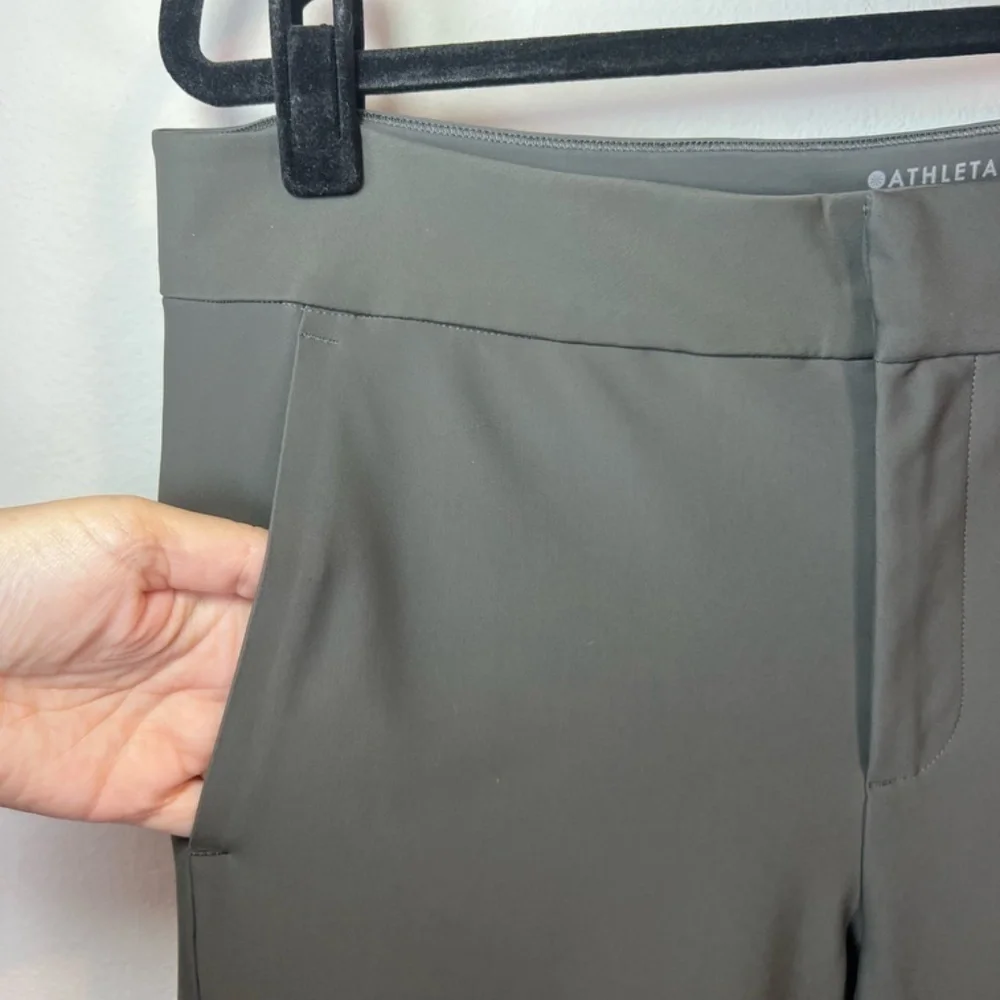 Athleta Stellar Pants Arbor Olive Stretch Skinny Pockets Office Outdoor  16 Tall - Picture 3 of 16